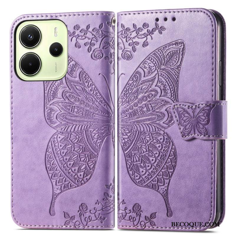 Nahkakotelo Xiaomi Redmi Note 14 4g Barokkityylinen Perhonen