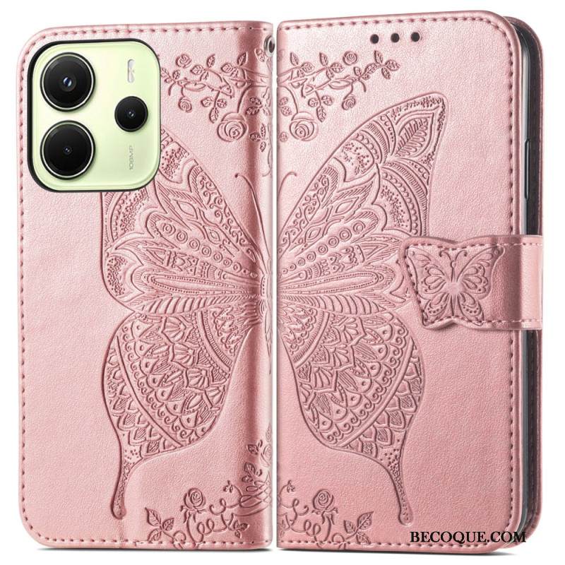 Nahkakotelo Xiaomi Redmi Note 14 4g Barokkityylinen Perhonen