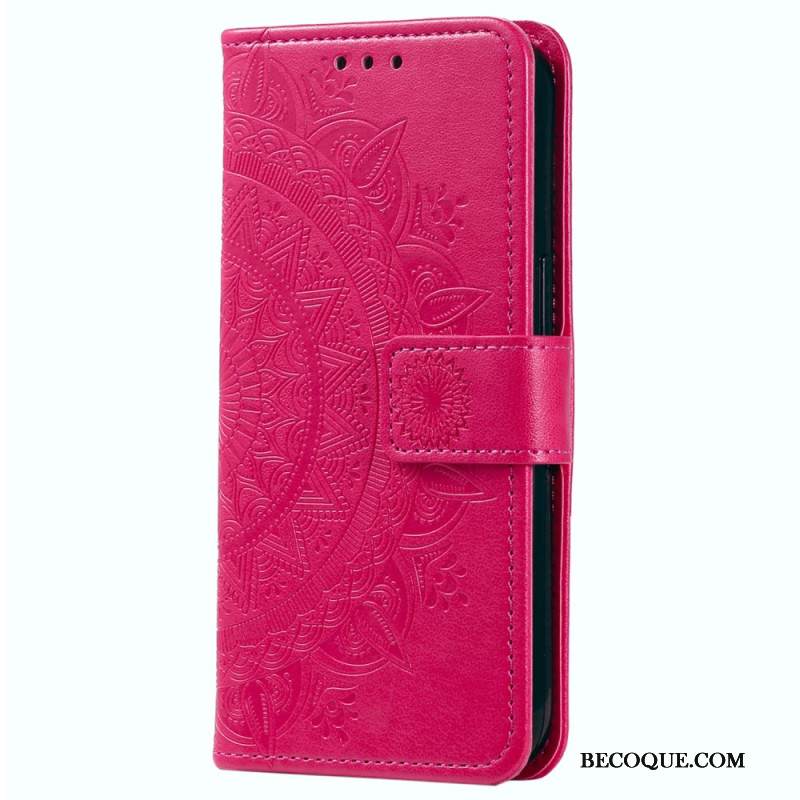 Nahkakotelo Xiaomi Redmi Note 14 4g Mandala-aurinko