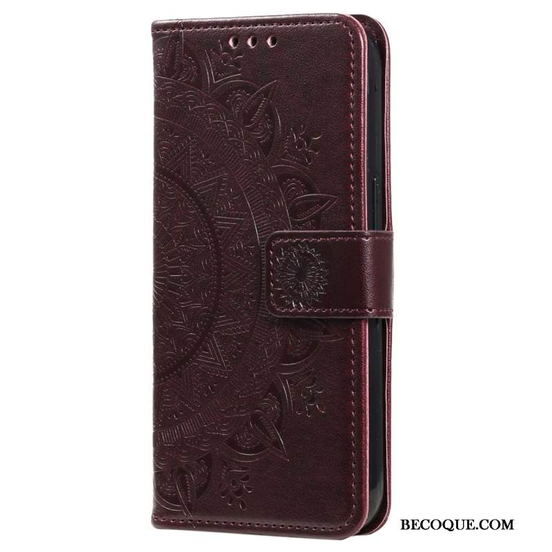 Nahkakotelo Xiaomi Redmi Note 14 4g Mandala-aurinko