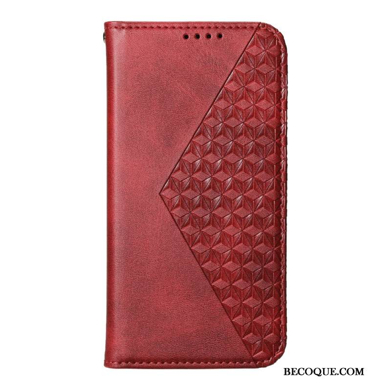 Nahkakotelo Xiaomi Redmi Note 14 4g Timanttikuvio Rannekkeella