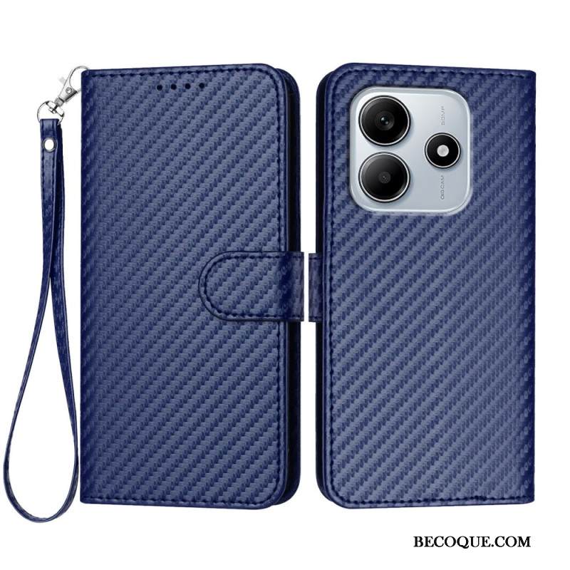 Nahkakotelo Xiaomi Redmi Note 14 5g Hiilikuitu