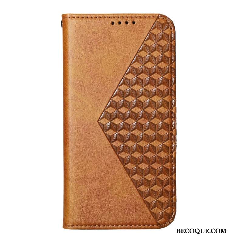 Nahkakotelo Xiaomi Redmi Note 14 5g Timanttikuvio