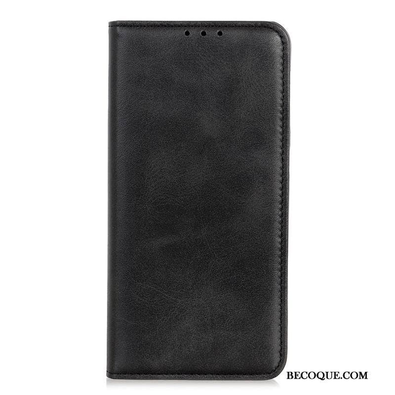 Nahkakotelo Xiaomi Redmi Note 14 Pro 4g Nahkainen Klassinen Halkiokiinnitys