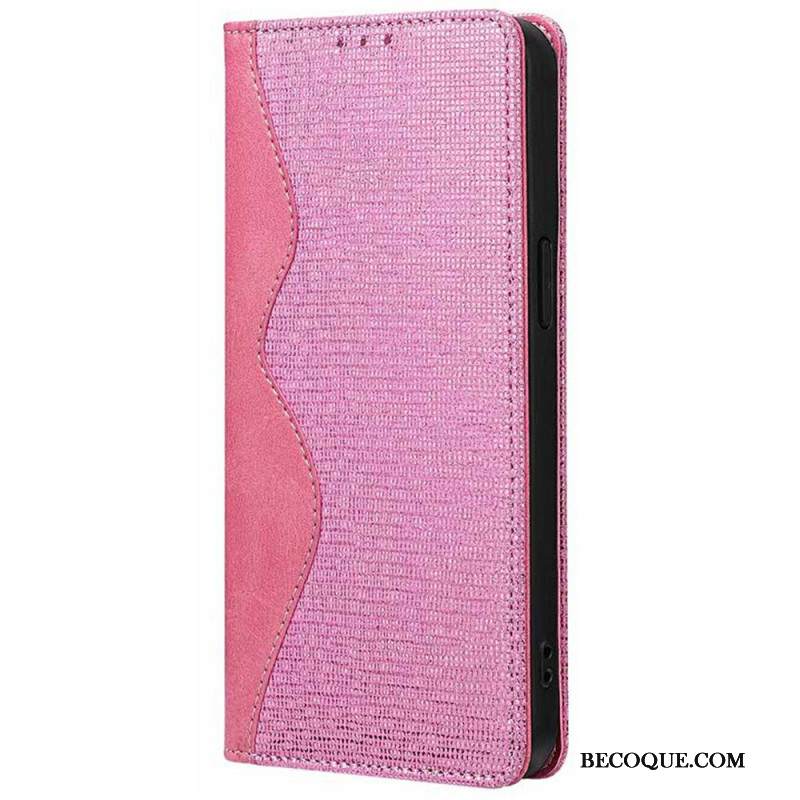 Nahkakotelo Xiaomi Redmi Note 14 Pro 5g Puhelinkuoret Rfid-suojattu Aaltoileva Kuvio