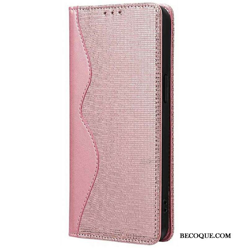 Nahkakotelo Xiaomi Redmi Note 14 Pro 5g Puhelinkuoret Rfid-suojattu Aaltoileva Kuvio