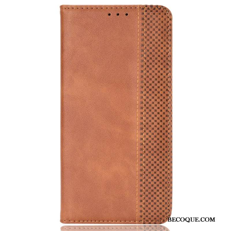 Nahkakotelo Xiaomi Redmi Note 14s Vintage-tyylinen