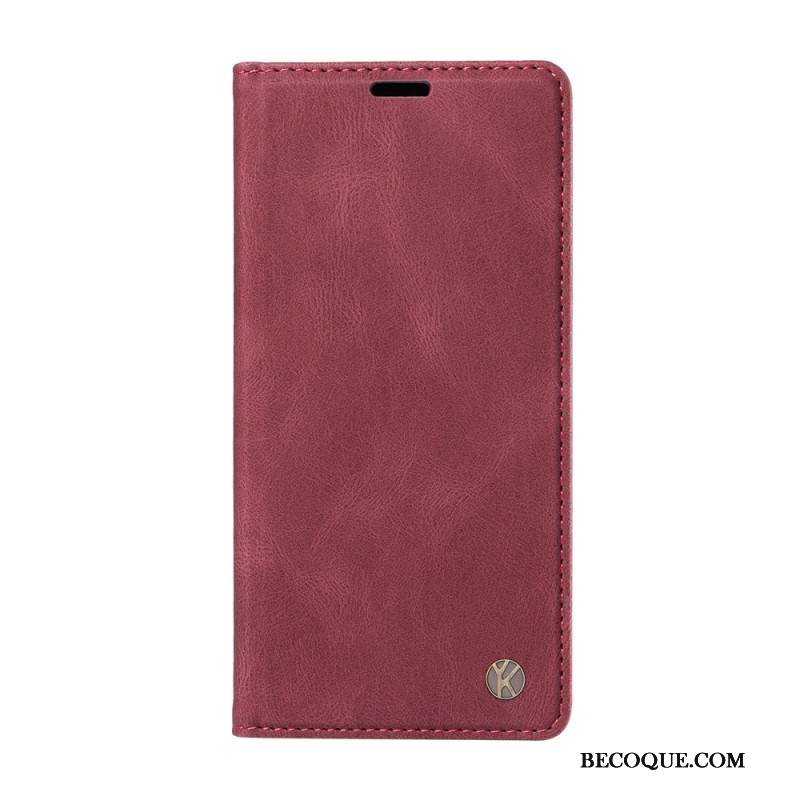 Nahkakotelo Xiaomi Redmi Note 15 5g Puhelinkuoret Yikatu Mokkanahkakuvio