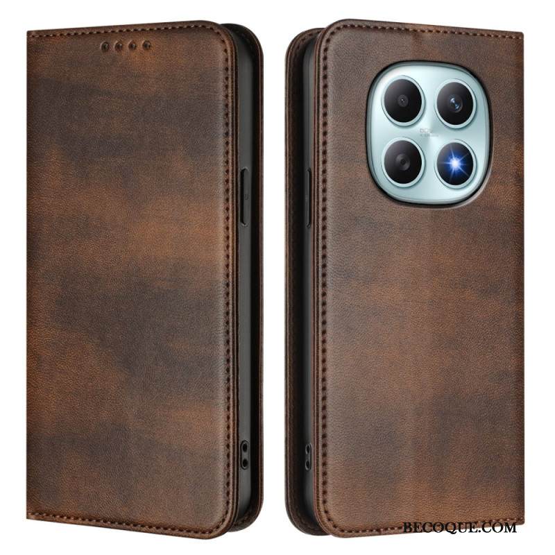 Nahkakotelo Xiaomi Redmi Note 15 5g Retro Rfid-suojauksella