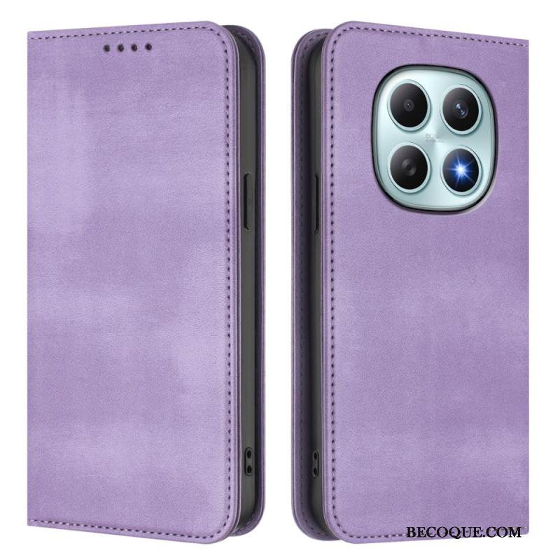 Nahkakotelo Xiaomi Redmi Note 15 5g Retro Rfid-suojauksella