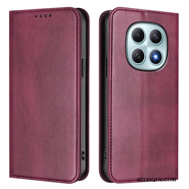 Nahkakotelo Xiaomi Redmi Note 15 5g Retro Rfid-suojauksella