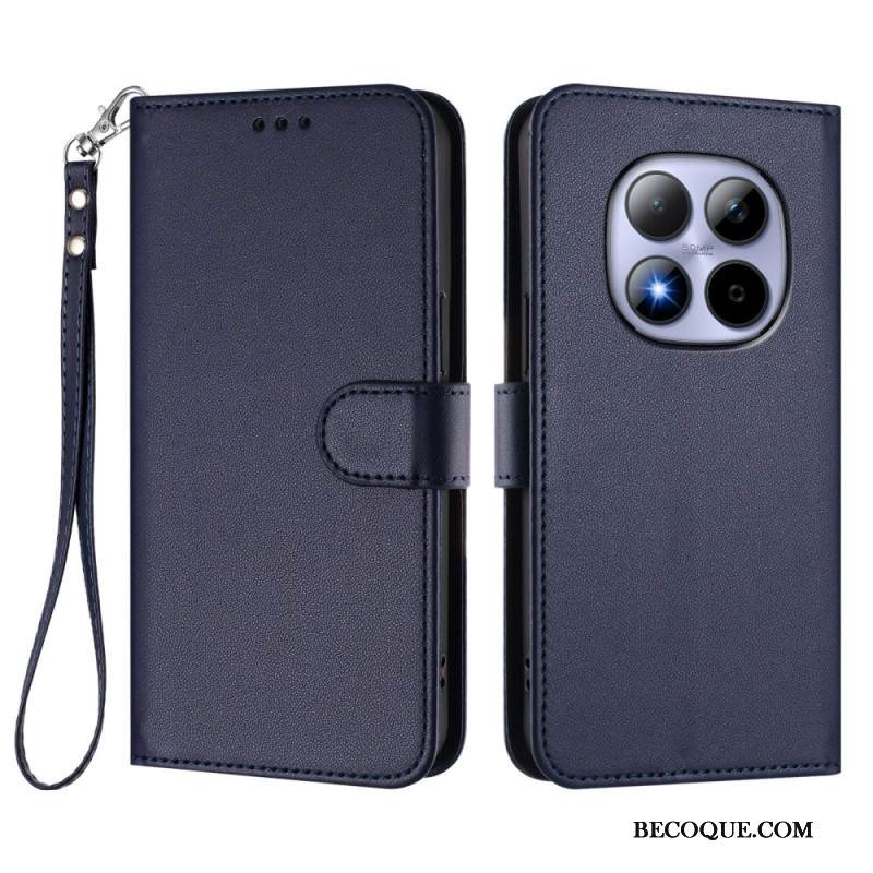 Nahkakotelo Xiaomi Redmi Note 15 Pro 5g Klassinen Hihnalla