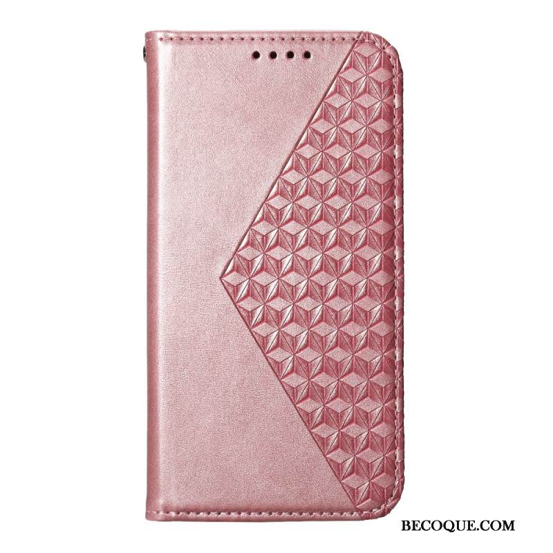 Nahkakotelo Xiaomi Redmi Note 15 Pro 5g Timanttikuvio Hihnalla