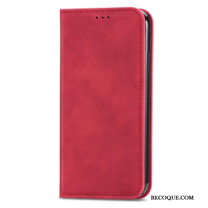 Nahkakotelo Xiaomi Redmi Note 15 Pro Plus 5g Mokkanahkaefekti Suojakuori