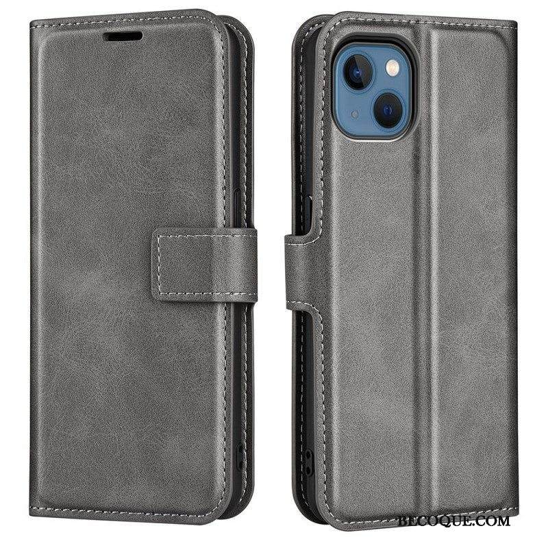 Nahkakotelo iPhone 14 Plus Ohut Extreme Leather -efekti