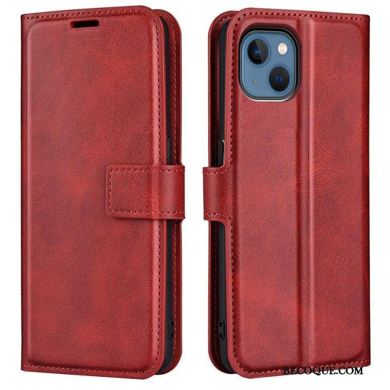 Nahkakotelo iPhone 14 Plus Ohut Extreme Leather -efekti