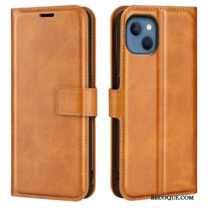 Nahkakotelo iPhone 14 Plus Ohut Extreme Leather -efekti