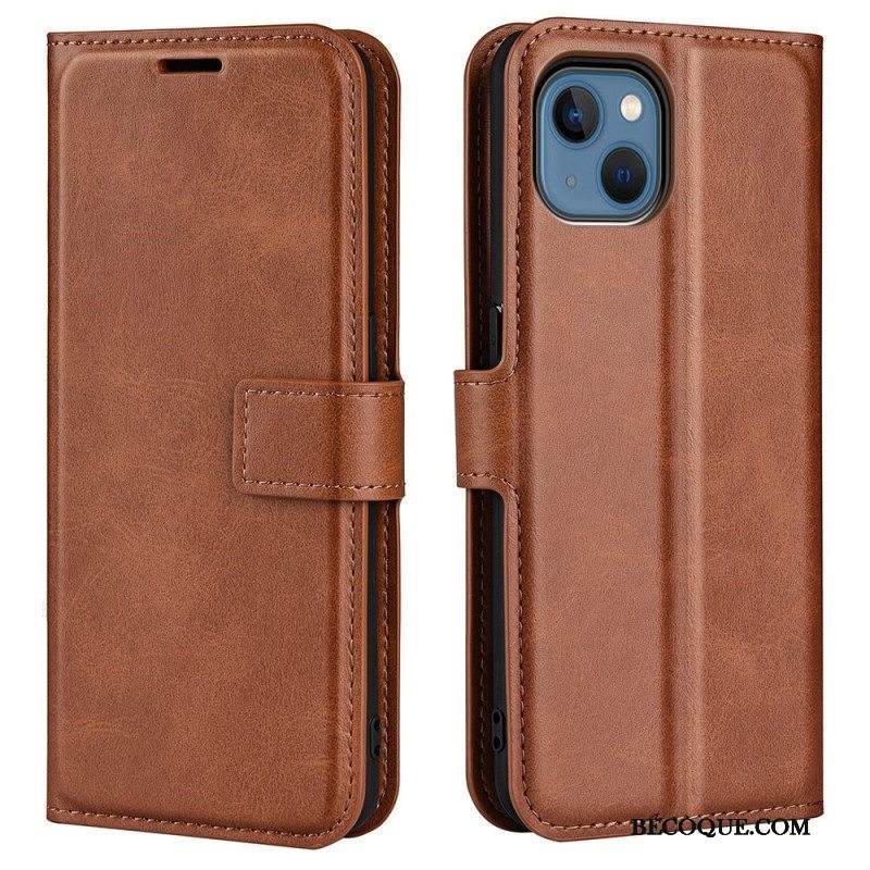 Nahkakotelo iPhone 14 Plus Ohut Extreme Leather -efekti