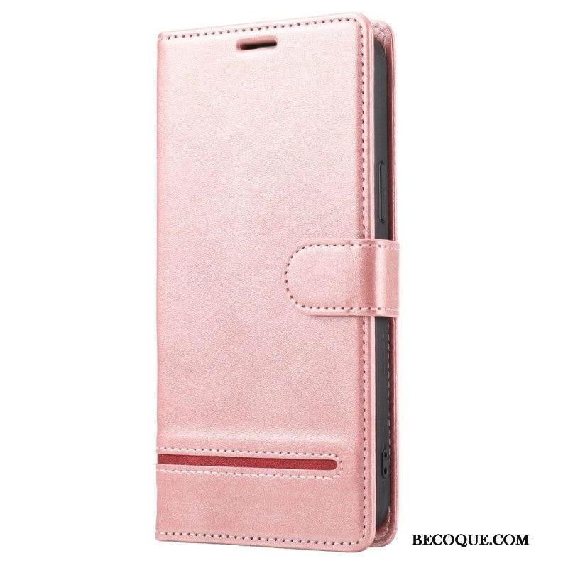 Nahkakotelo iPhone 14 Pro Line Leather Effect