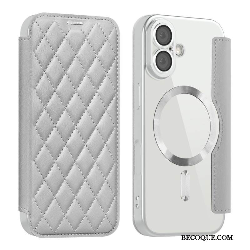 Nahkakotelo iPhone 17 Magsafe-yhteensopiva Tikattu