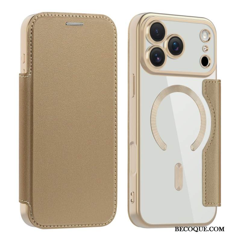 Nahkakotelo iPhone 17 Pro Magsafe-yhteensopiva Rfid-suojauksen Kanssa