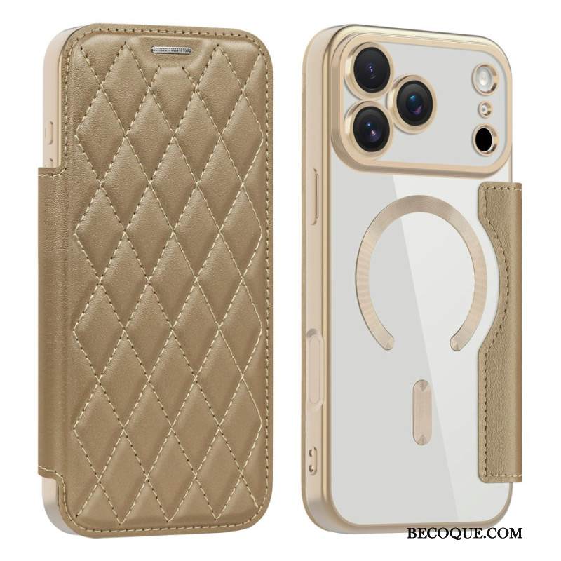 Nahkakotelo iPhone 17 Pro Magsafe-yhteensopiva Tikattu