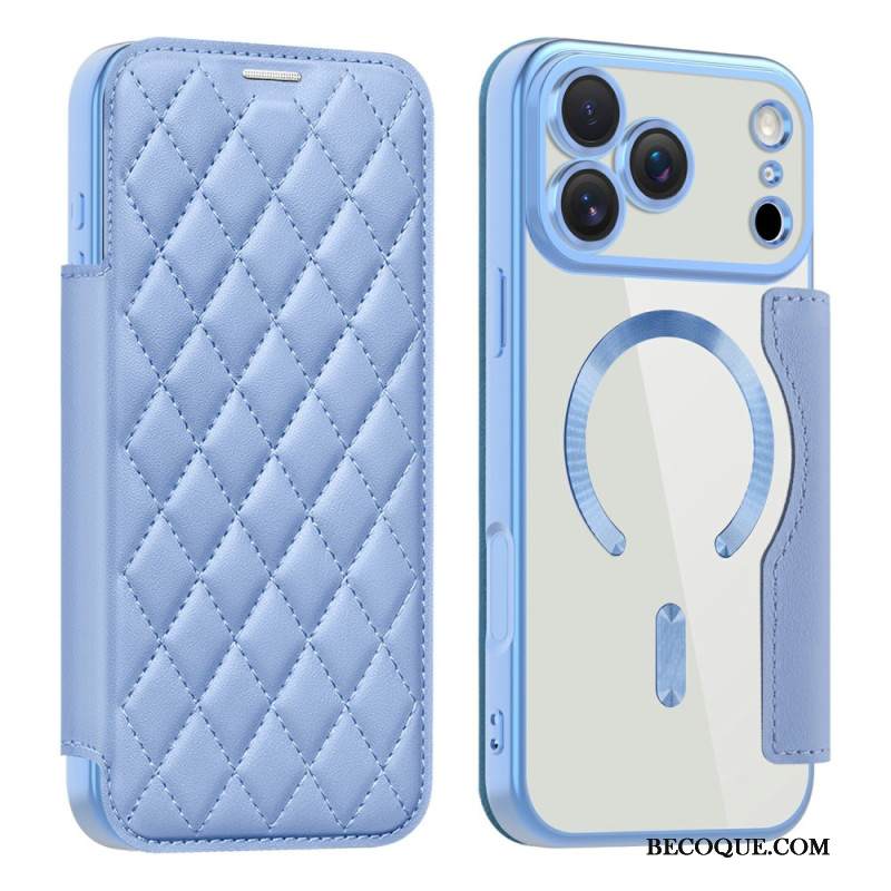 Nahkakotelo iPhone 17 Pro Magsafe-yhteensopiva Tikattu