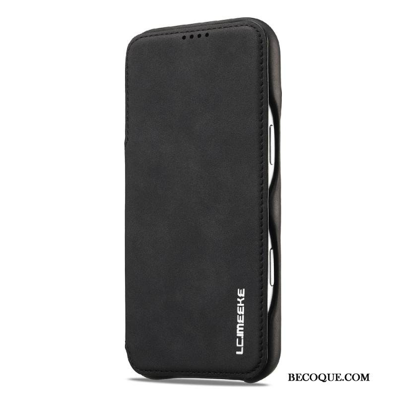 Nahkakotelo iPhone 17 Pro Max Lc.imeeke Mokkanahkakuvioinen Suojakuori Suojakuori