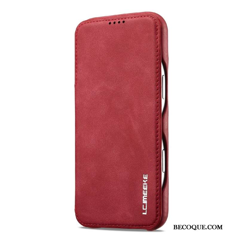 Nahkakotelo iPhone 17 Pro Max Lc.imeeke Mokkanahkakuvioinen Suojakuori Suojakuori