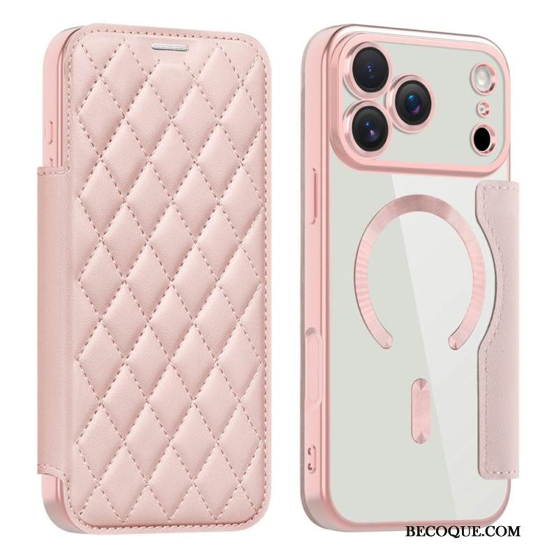 Nahkakotelo iPhone 17 Pro Max Magsafe-yhteensopiva Tikattu