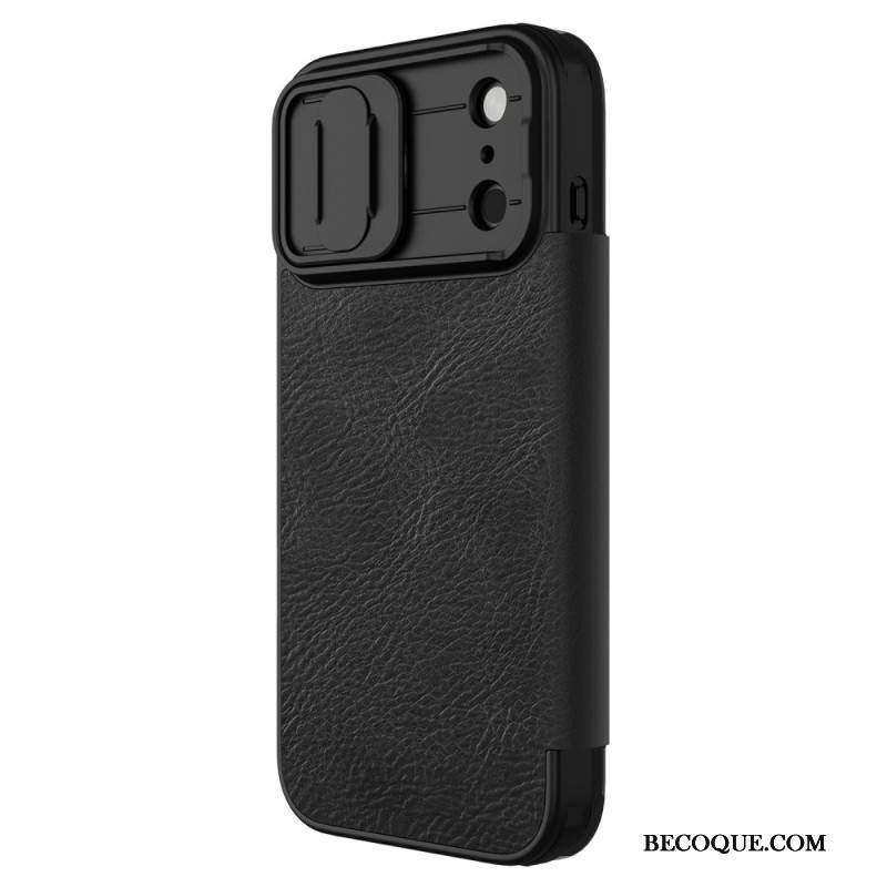 Nahkakotelo iPhone 17 Pro Max Puhelinkuoret Qin Pro -sarja Nillkin