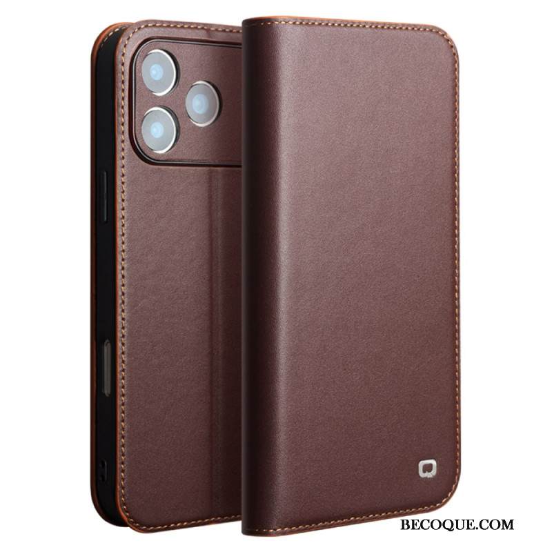 Nahkakotelo iPhone 17 Pro Puhelinkuoret Qialino