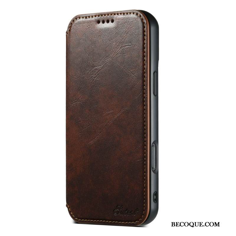 Nahkakotelo iPhone 17 Puhelinkuoret Magsafe-yhteensopiva