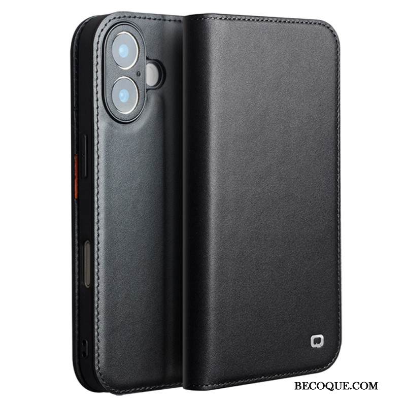 Nahkakotelo iPhone 17 Qialino Nahka Suojakuori