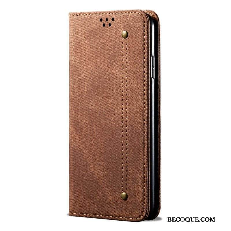 Puhelinkuoret Huawei P60 Pro Kotelot Flip Farkkukangas