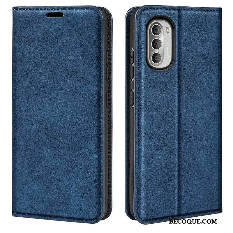 Puhelinkuoret Moto G51 5G Kotelot Flip Silkkipehmeä Nahkaefekti