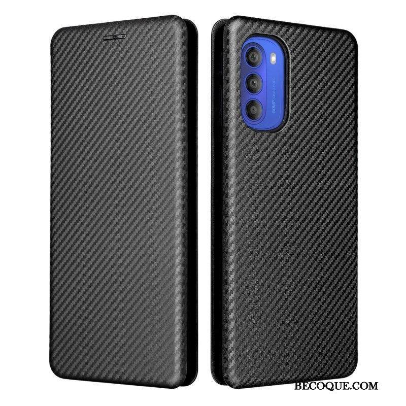 Puhelinkuoret Moto G51 5G Kotelot Flip Värillinen Hiilisilikoni