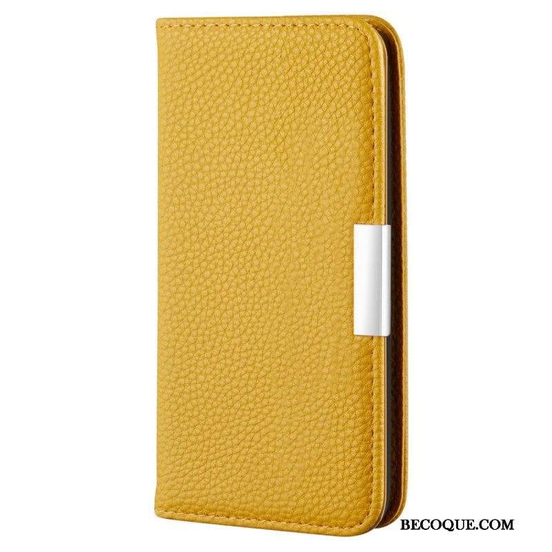 Puhelinkuoret Samsung Galaxy A13 5G / A04s Kotelot Flip Keinonahka Litchi Ultra Chic