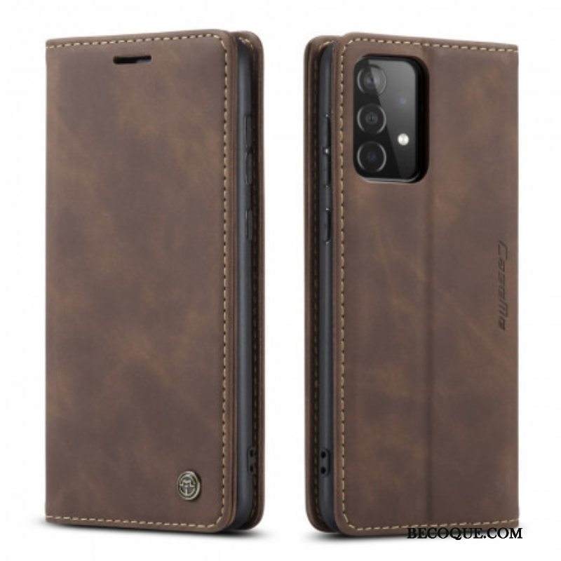 Puhelinkuoret Samsung Galaxy A52 4G / A52 5G / A52s 5G Kotelot Flip Caseme Keinonahkaa