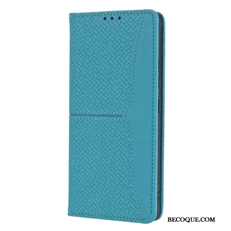 Puhelinkuoret Samsung Galaxy M12 / A12 Suojaketju Kuori Kotelot Flip Strappy Woven Leather Style