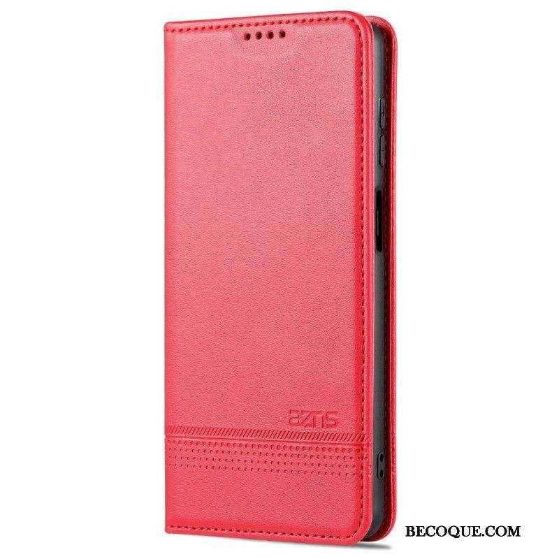 Puhelinkuoret Samsung Galaxy M52 5G Kotelot Flip Azns-nahkaefekti