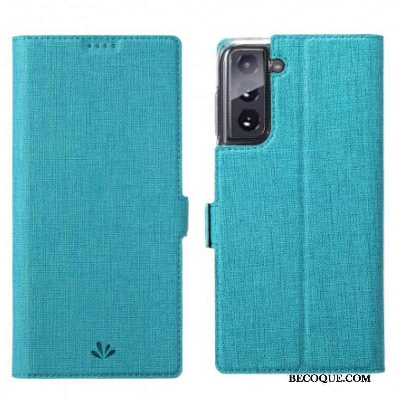 Puhelinkuoret Samsung Galaxy S21 5G Kotelot Flip Teksturoitu Vili Dmx