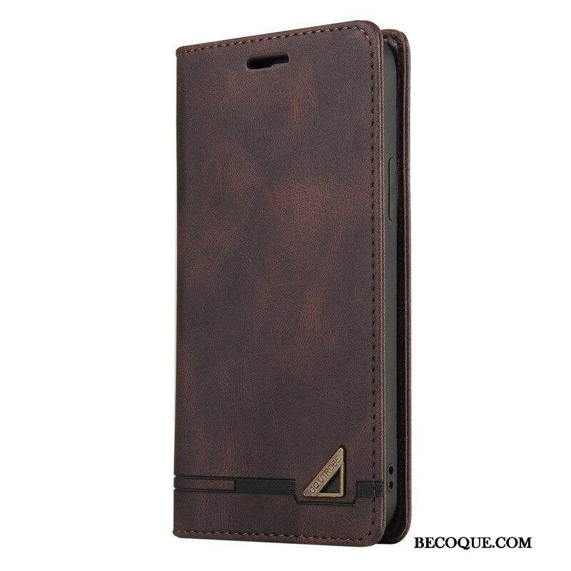 Puhelinkuoret Samsung Galaxy S21 FE Kotelot Flip Keinonahka Gq.utrobe