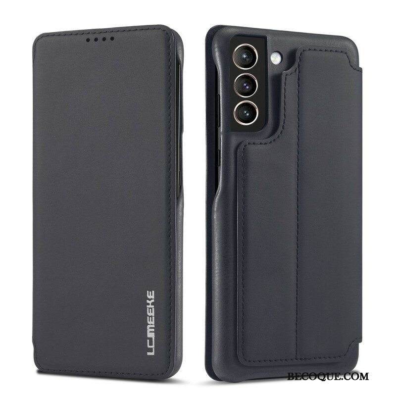 Puhelinkuoret Samsung Galaxy S21 FE Kotelot Flip Lc.imeeke Nahkaefekti