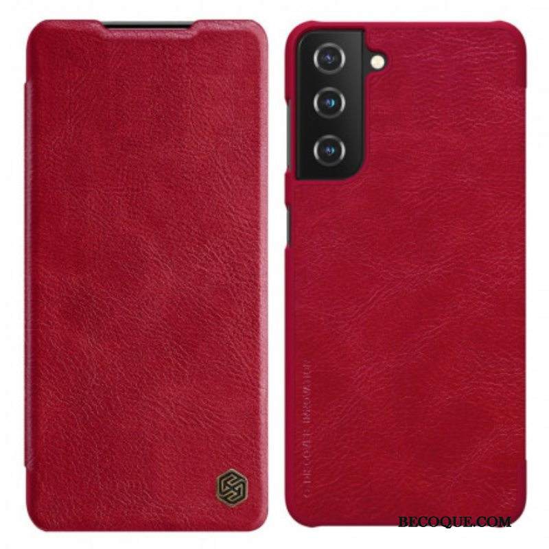 Puhelinkuoret Samsung Galaxy S21 Plus 5G Kotelot Flip Nillkin Qin -sarja