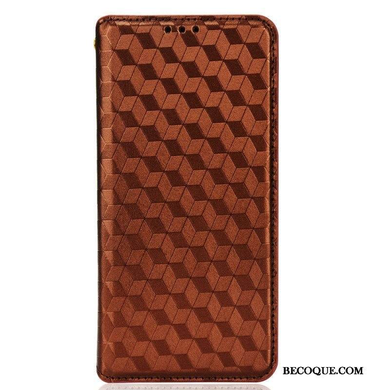 Puhelinkuoret Samsung Galaxy S22 5G Kotelot Flip Timanttinahkaefekti