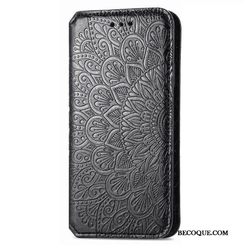 Puhelinkuoret Samsung Galaxy S22 Ultra 5G Kotelot Flip Mandala