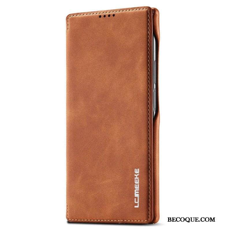 Puhelinkuoret Samsung Galaxy S23 Ultra 5G Kotelot Flip Nahkaefekti Lc.imeeke Nahkaefekti