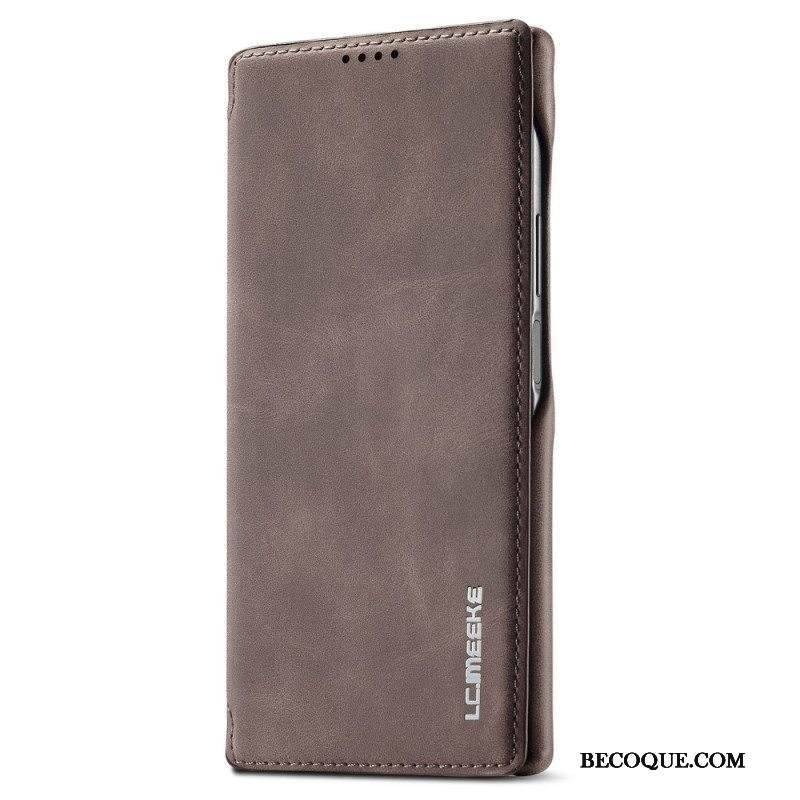 Puhelinkuoret Samsung Galaxy S23 Ultra 5G Kotelot Flip Nahkaefekti Lc.imeeke Nahkaefekti