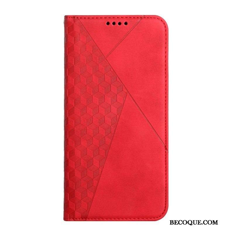 Puhelinkuoret Samsung Galaxy S23 Ultra 5G Kotelot Flip Style Nahka 3d-kuvio